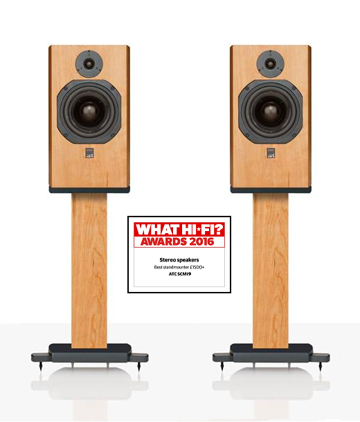 ATC SCM 19 - What Hi Fi? Sound and Vision Awards 2015 - "Best standmounter &pound;1200+"